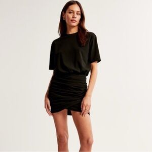 Abercrombie Women's Ruched Knit Mini Dress